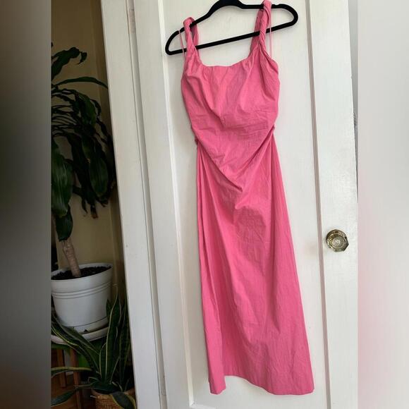 Zara Twisted Strappy Ruched Midi Dress 3269/371 - Picture 3 of 11